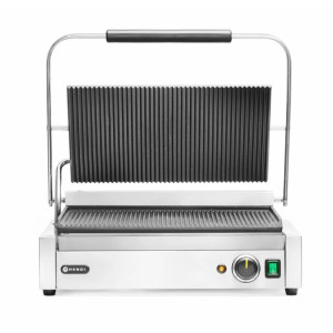 Grill de Contact Panini XL - Grooved Plate - HENDI