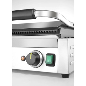 Grill de Contact Panini XL - Grooved Plate - HENDI