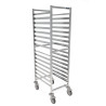 Carro de Panadería Transversal en Inox - 16 Niveles - Mychef