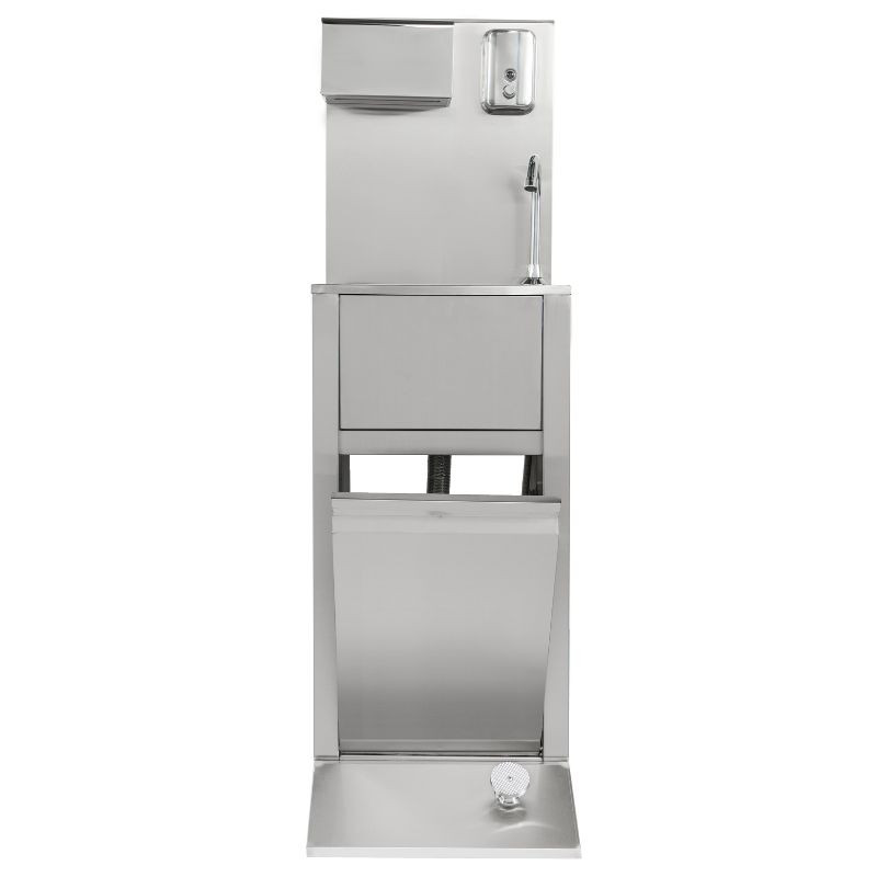 Lavamanos con Pedal con Papelera, Dispensador de Jabón y Papel - Dynasteel Lavamanos con Pedal con Papelera, Dispensador de Jabón y Papel - Dynasteel