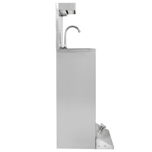 Lavamanos con Pedal con Papelera, Dispensador de Jabón y Papel - Dynasteel