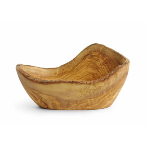Bol Decorativo de Madera de Olivo - 300 x 190 mm - HENDI