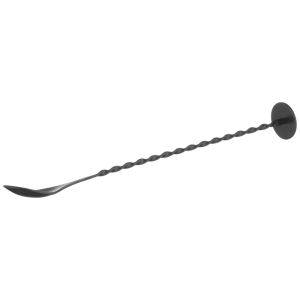 Cuchara de Cóctel con Mazo en Negro - 280 mm