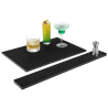 Alfombrilla de Bar de Goma Negra - 300x150 mm