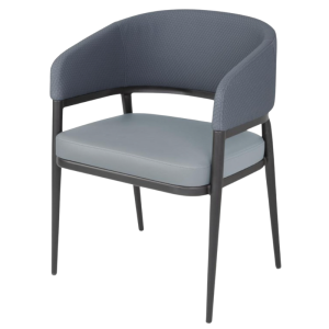 Sillones Meridian en PVC Azul - Lote de 2