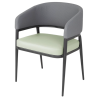 Sillones Meridian en Gris / Pistacho - Lote de 2