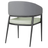 Sillones Meridian en Gris / Pistacho - Lote de 2