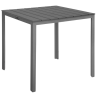 Mesa de Listones Cuadrada Valletta en Gris - 780 mm