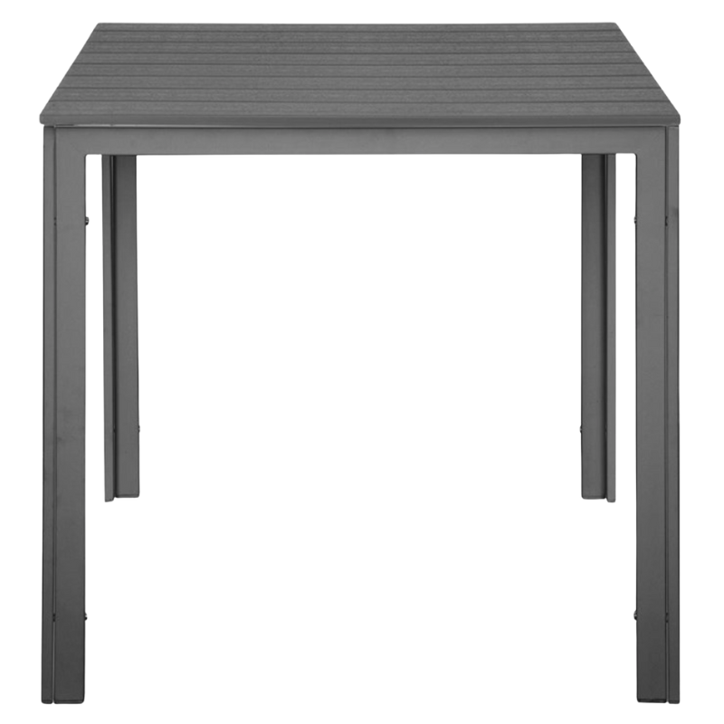 Mesa de Listones Cuadrada Valletta en Gris - 780 mm