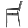 Sillones de Listones Valletta en Gris - Lote de 4
