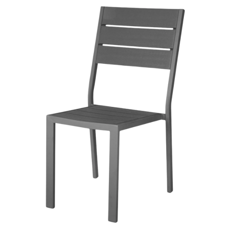 Silla de Listones Valletta en Gris - Lote de 4