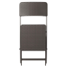 Brown PE Rattan Folding Chairs - Set of 2