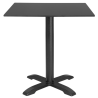 Tablero de Mesa Cuadrado Negro Mate - 700 mm