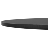 Tablero de Mesa Redonda Negro Mate - 600 mm
