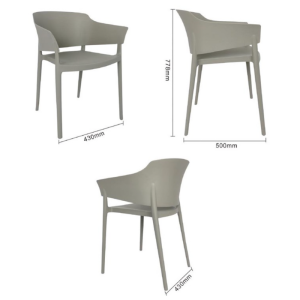 Sillones Lorenzo Café Gris - Lote de 2