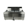 Freidora Profesional con Válvula de Drenaje - 25 L - CombiSteel