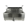 Freidora Profesional con Válvula de Drenaje - 25 L - CombiSteel