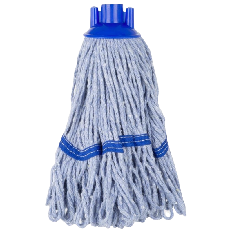 Cabeza de Fregona con Flecos Banda Azul - 0.2 kg Cabeza de Fregona con Flecos Banda Azul - 0.2 kg