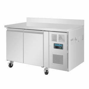 Mesa Refrigerada Positiva 2 Puertas Serie U con Backsplash - 282L - Polar