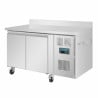 Positive Refrigerated Table 2 Doors Series U with Backsplash - 282L - Polar
