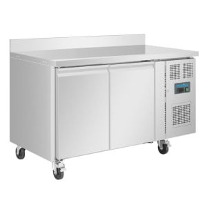 Mesa Refrigerada Positiva 2 Puertas Serie U con Backsplash - 282L - Polar