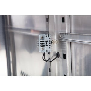 Positive Refrigerated Table 2 Doors Series U with Backsplash - 282L - Polar