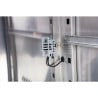 Positive Refrigerated Table 2 Doors Series U with Backsplash - 282L - Polar
