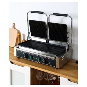Grill de Contact Double Plaques Rainurée