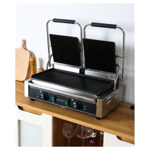 Parrilla de Contacto Doble Placas Ranuradas - Buffalo