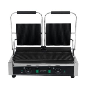 Grill de Contact Double Plaques Rainurée