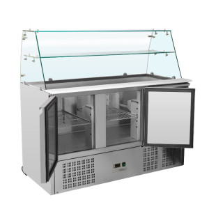 Refrigerated Saladette 3 Doors - 368 L - Dynasteel