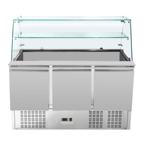 Refrigerated Saladette 3 Doors - 368 L - Dynasteel