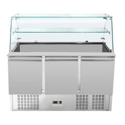 Saladette Refrigerada 3 Puertas - 368 L - Dynasteel