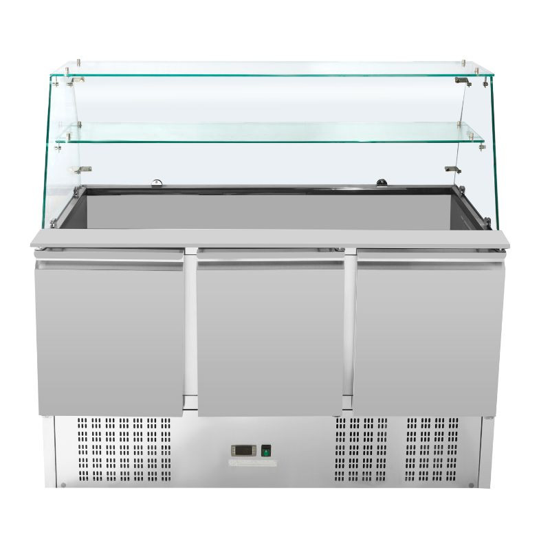 Refrigerated Saladette 3 Doors - 368 L - Dynasteel Refrigerated Saladette 3 Doors - 368 L - Dynasteel