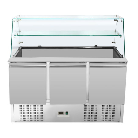 Saladette Refrigerada 3 Puertas - 368 L - Dynasteel