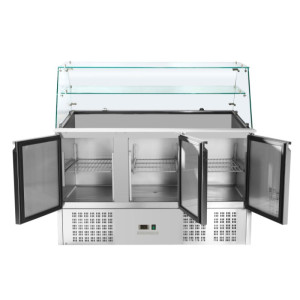 Refrigerated Saladette 3 Doors - 368 L - Dynasteel