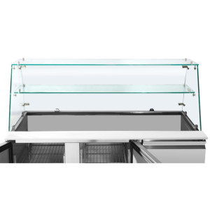 Refrigerated Saladette 3 Doors - 368 L - Dynasteel