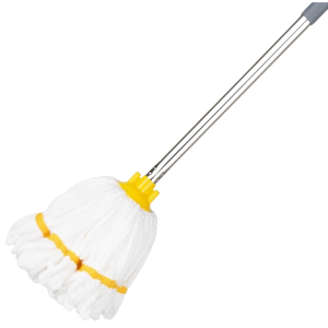 Cabeza de Mopa de Microfibra con Banda Amarilla - 0.15 kg