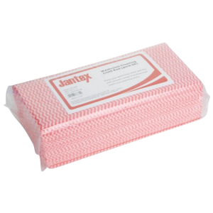 Paño de Limpieza para Baño Rojo - Lote de 50