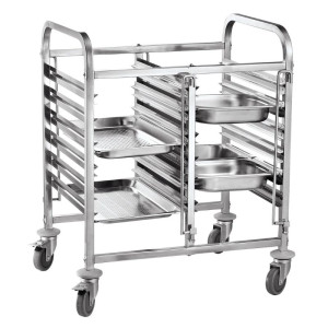 Chariot Porte-Plateaux Double - 12 x GN 1/1 - HENDI