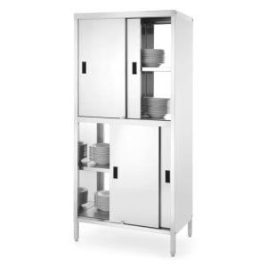 Armario con Separación y Puertas Correderas - Atornillado - HENDI