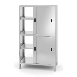 Armario con Separación y Puertas Correderas - Atornillado - HENDI