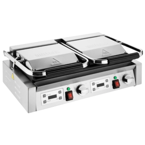 Grill de Contacto Doble Placas Estriadas