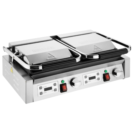 Grill de Contacto Doble Placas Estriadas