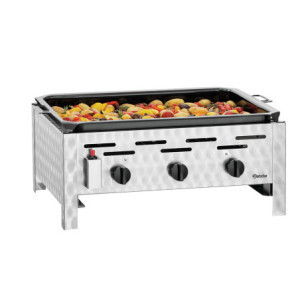 Parrilla Combinada a Gas - 3 Quemadores