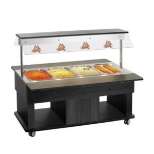 Carro Buffet Caliente Infantil - 4 x GN 1/1