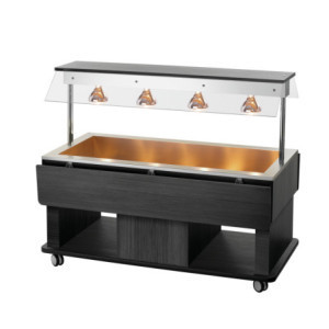 Carro Buffet Caliente Infantil - 4 x GN 1/1