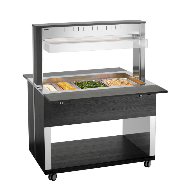 Chariot Buffet Chaud - 3 x GN 1/1