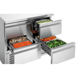 Mini Mesa Refrigerada GN 1/1 - 4 Cajones