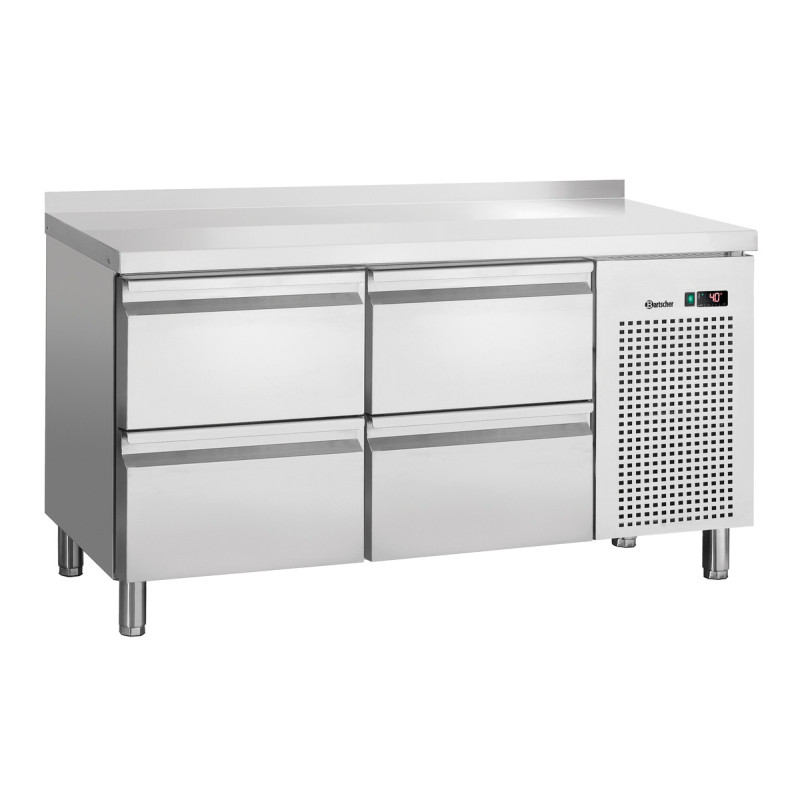 Mesa Refrigerada Positiva 4 Cajones GN 1/1 con Backsplash
